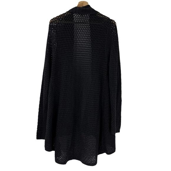 Eileen Fisher Open Knit Open Cardigan Sz L - Picture 2 of 7